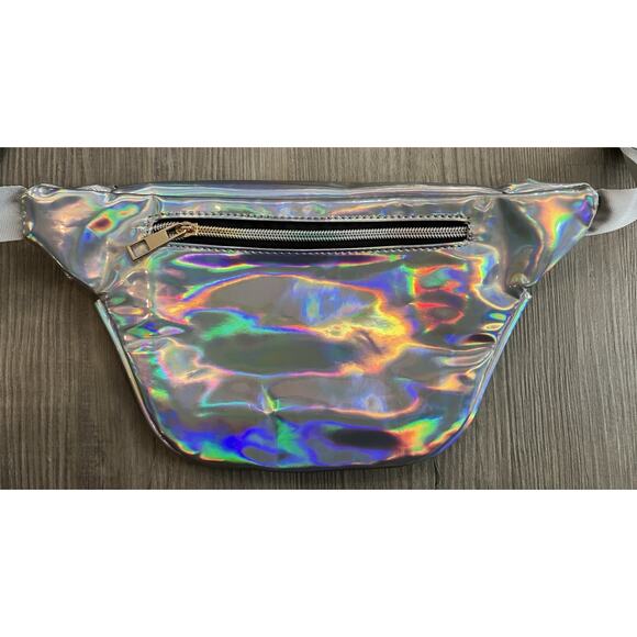 Iridescent Holographic Fanny Pack - Picture 3 of 7